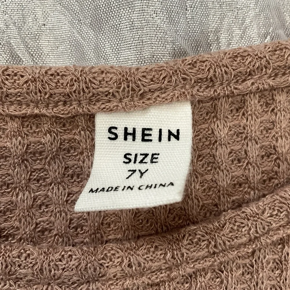 Lot Of 3 SHEIN Girls Long sleeve Shirts Size‎ 7Y Green, Pink, Tan